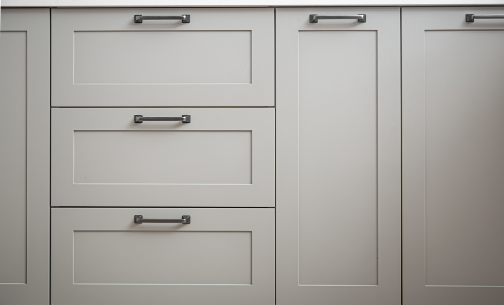 Fine wood cabinetry detail